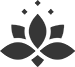 bloem icon zwart klein